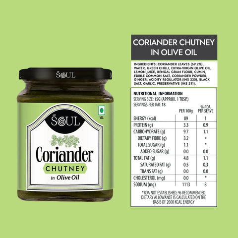 Coriander Chutney in Olive Oil ADF-Foods