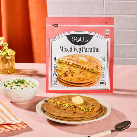 Mixed Veg Paratha (400 gms - 4 pcs)