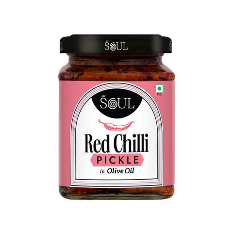 Red Chilli Pickle in Olive Oil