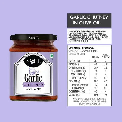 Garlic Chutney in Olive Oil ADF-Foods
