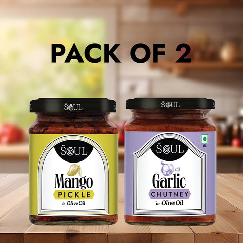Garlic Chutney & Mango Pickle (Pack of 2)