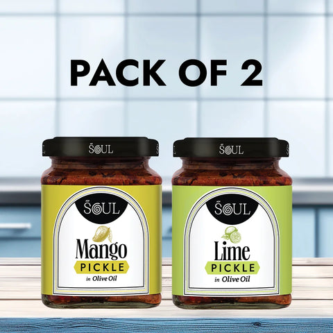 Chatpata Mix Combo (Mango Pickle + Lime Pickle) (Pack of 2)
