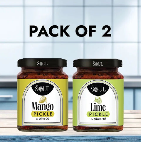 Chatpata Mix Combo (Mango Pickle + Lime Pickle) (Pack of 2)