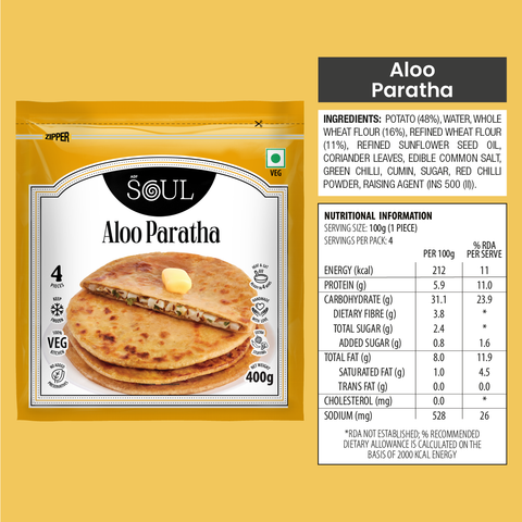 Aloo Paratha (400 gms - 4 pcs)