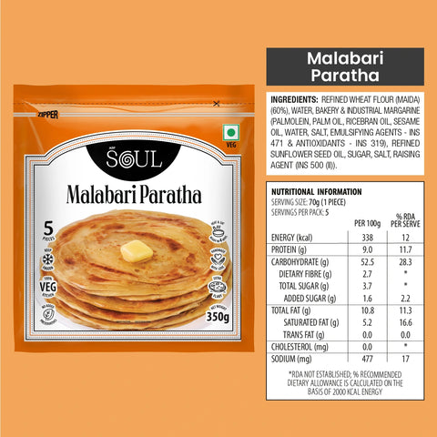 Malabari Paratha (350 gms - 5 pcs)