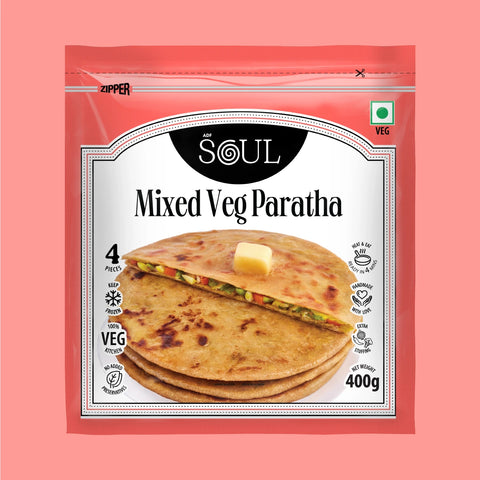 Mixed Veg Paratha (400 gms - 4 pcs)