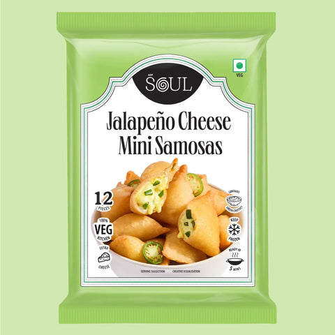 Mini Jalapeno Cheese Samosas (290 gms - 12 pcs)