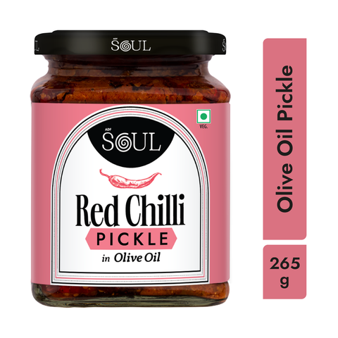 Red Chilli Pickle in Olive Oil