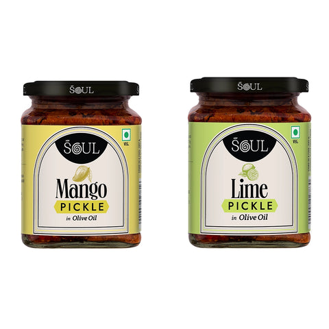 Chatpata Mix Combo (Mango Pickle + Lime Pickle) (Pack of 2)