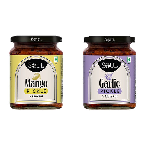 Dadi's Special (Mango Pickle + Garlic Pickle) (Pack of 2)