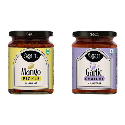 Garlic Chutney & Mango Pickle (Pack of 2)