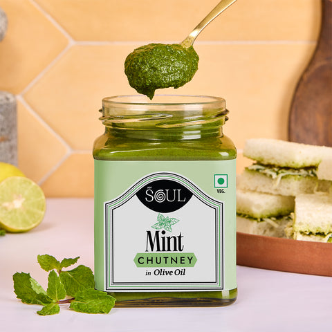 Mint Chutney in Olive Oil