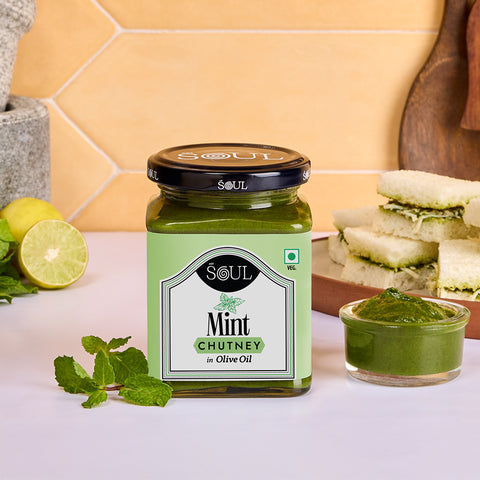 Mint Chutney in Olive Oil