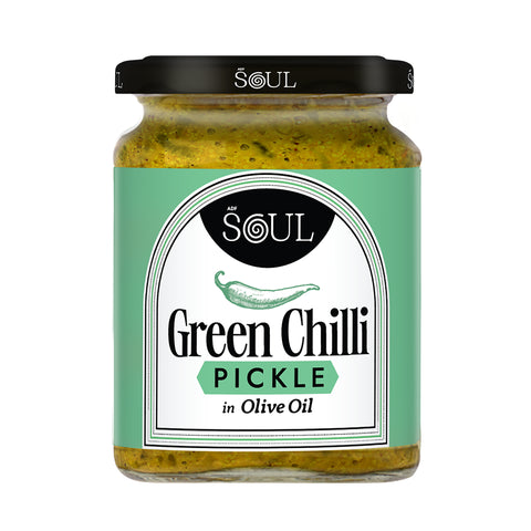 Green  Chilli Pickle in Olive Oil