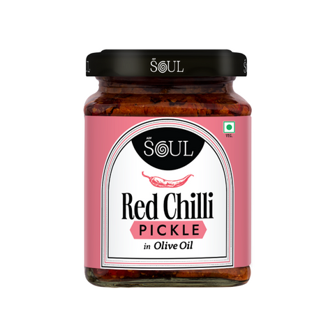 Red  Chilli Pickle in Olive Oil