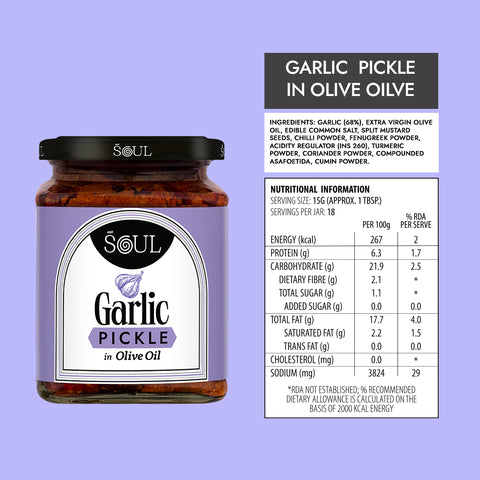 Garlic Pickle in Olive Oil