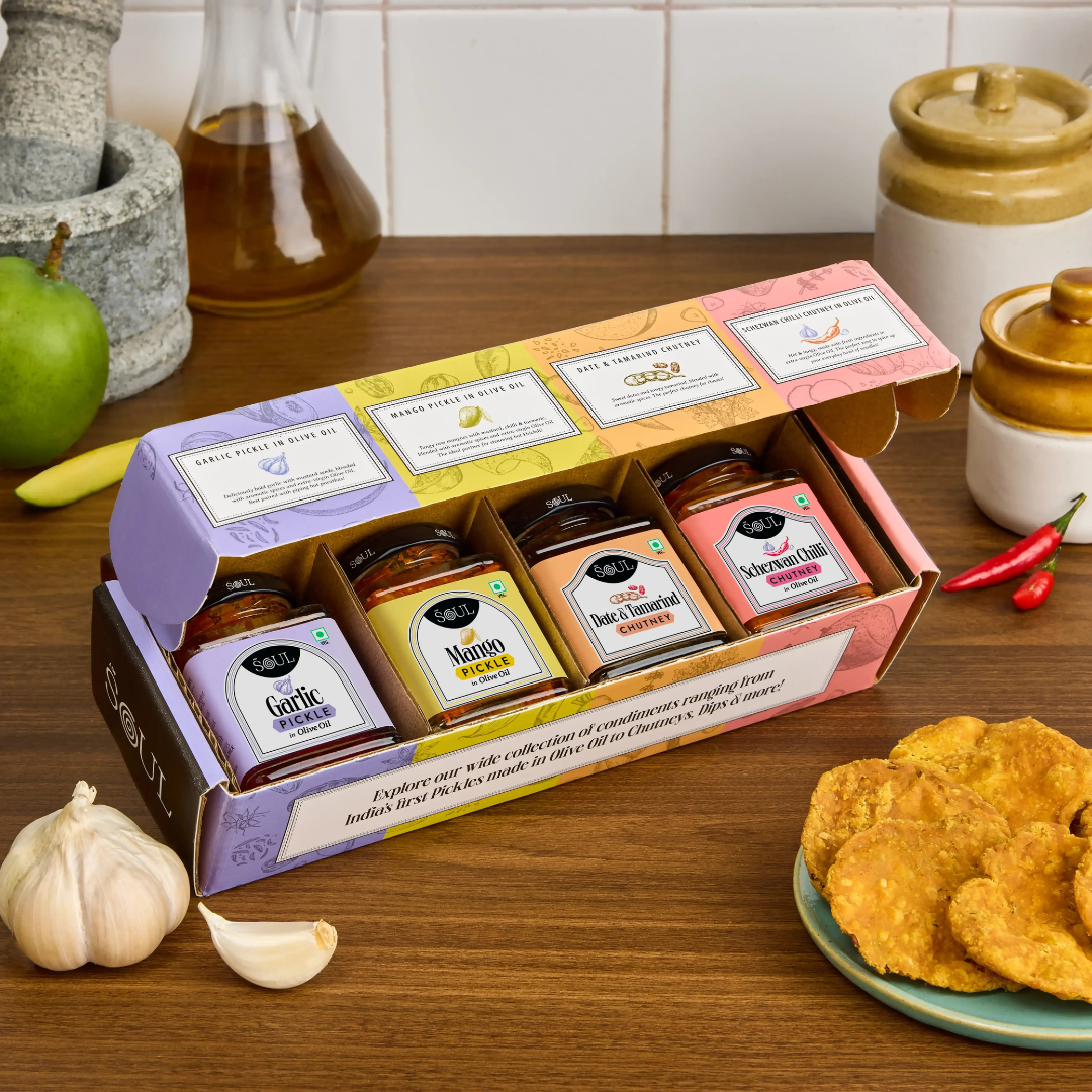 Assorted Pickles & Chutneys Gift Pack ADF Soul