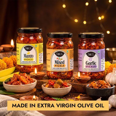 Assorted Pickles In Olive Oil