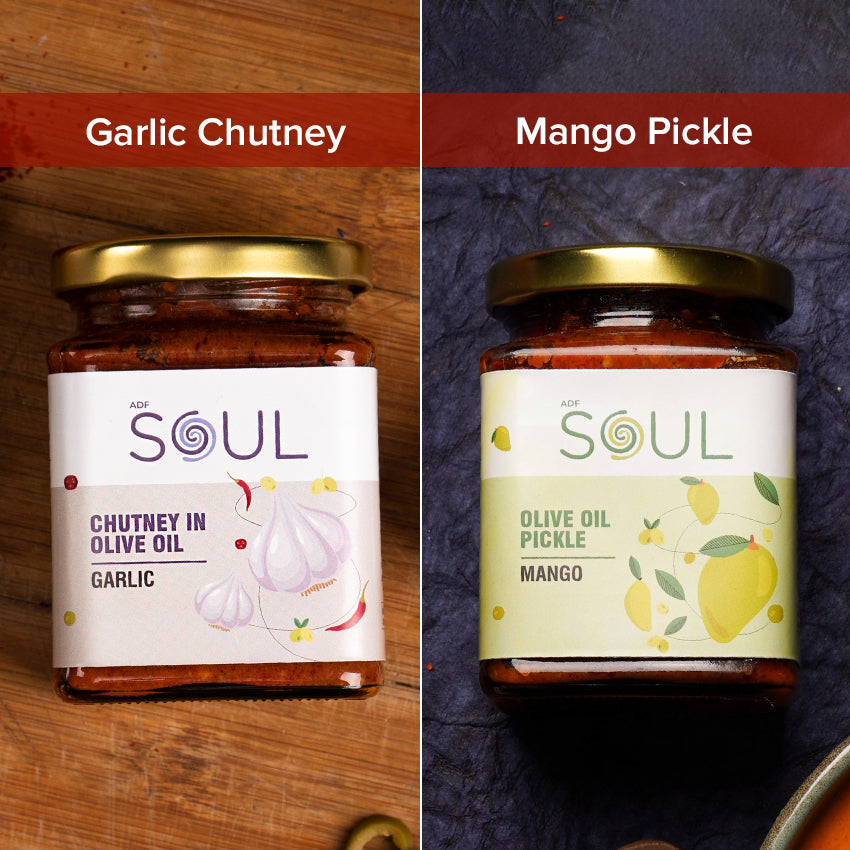 Garlic Chutney & Mango Pickle (Pack of 2)