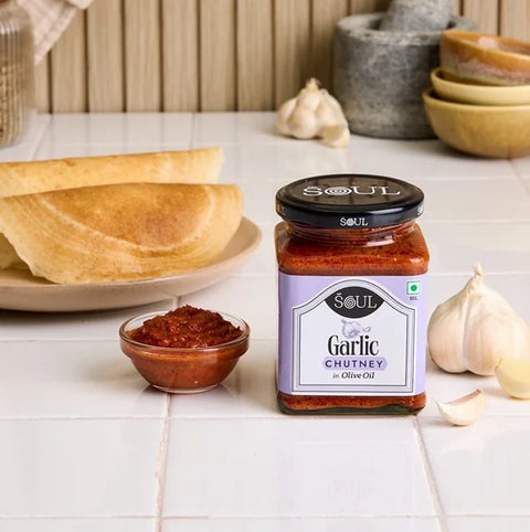 Garlic Chutney in Olive Oil