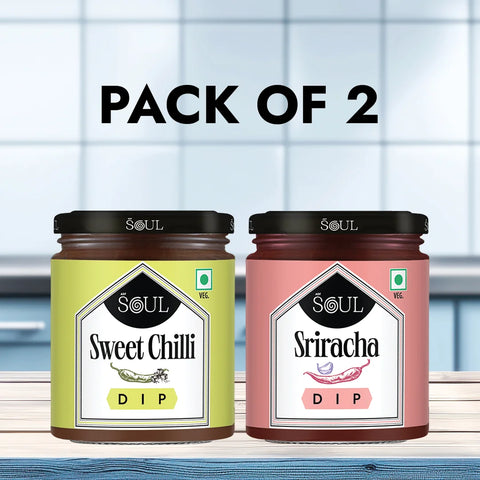 Sweet Chilli Dip + Sriracha Dip (Pack of 2)