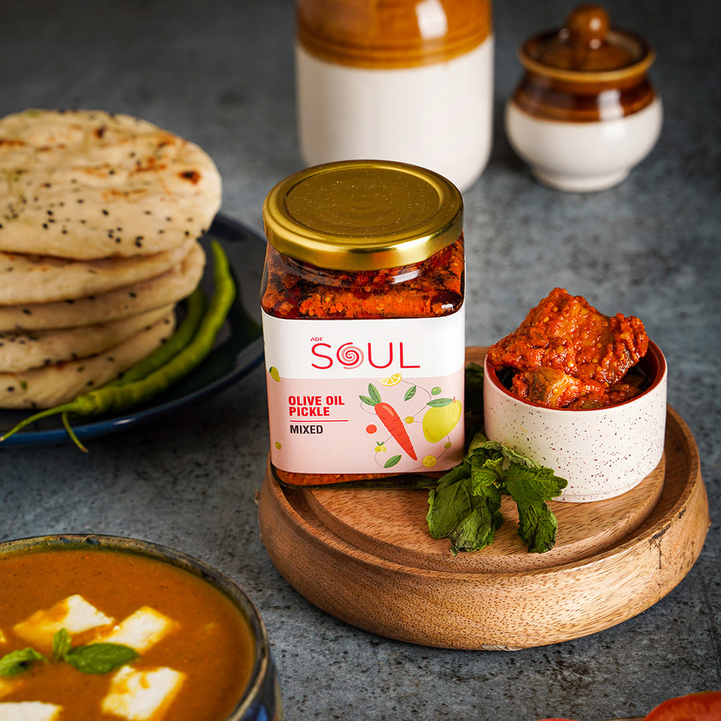 Buy Mixed Pickle in Olive Oil At Best Prices (275 grams) Soul Foods